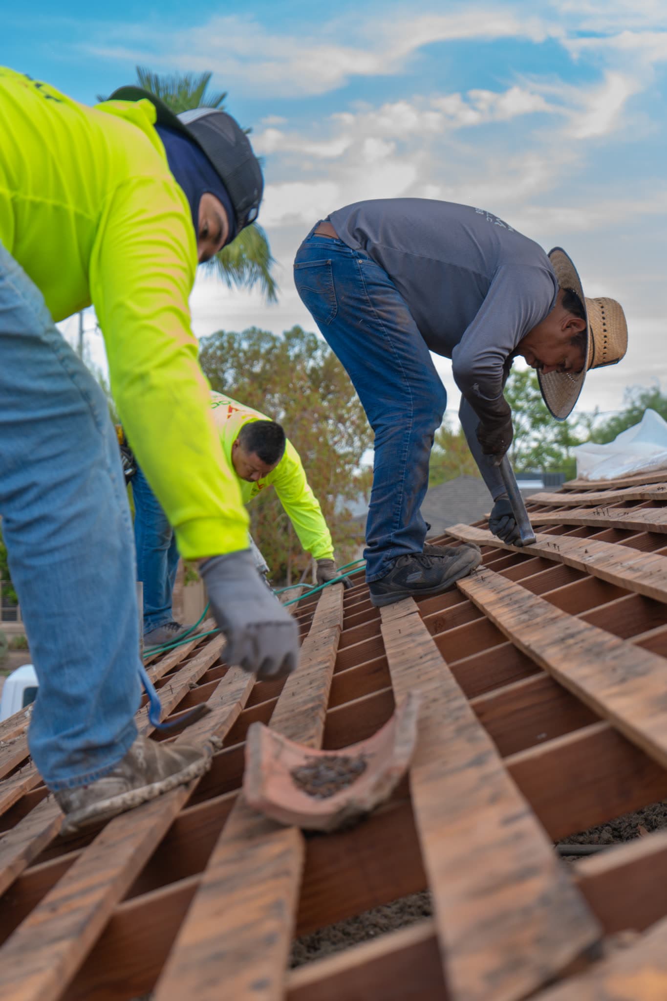 Demolition work in progress on a Phoenix property